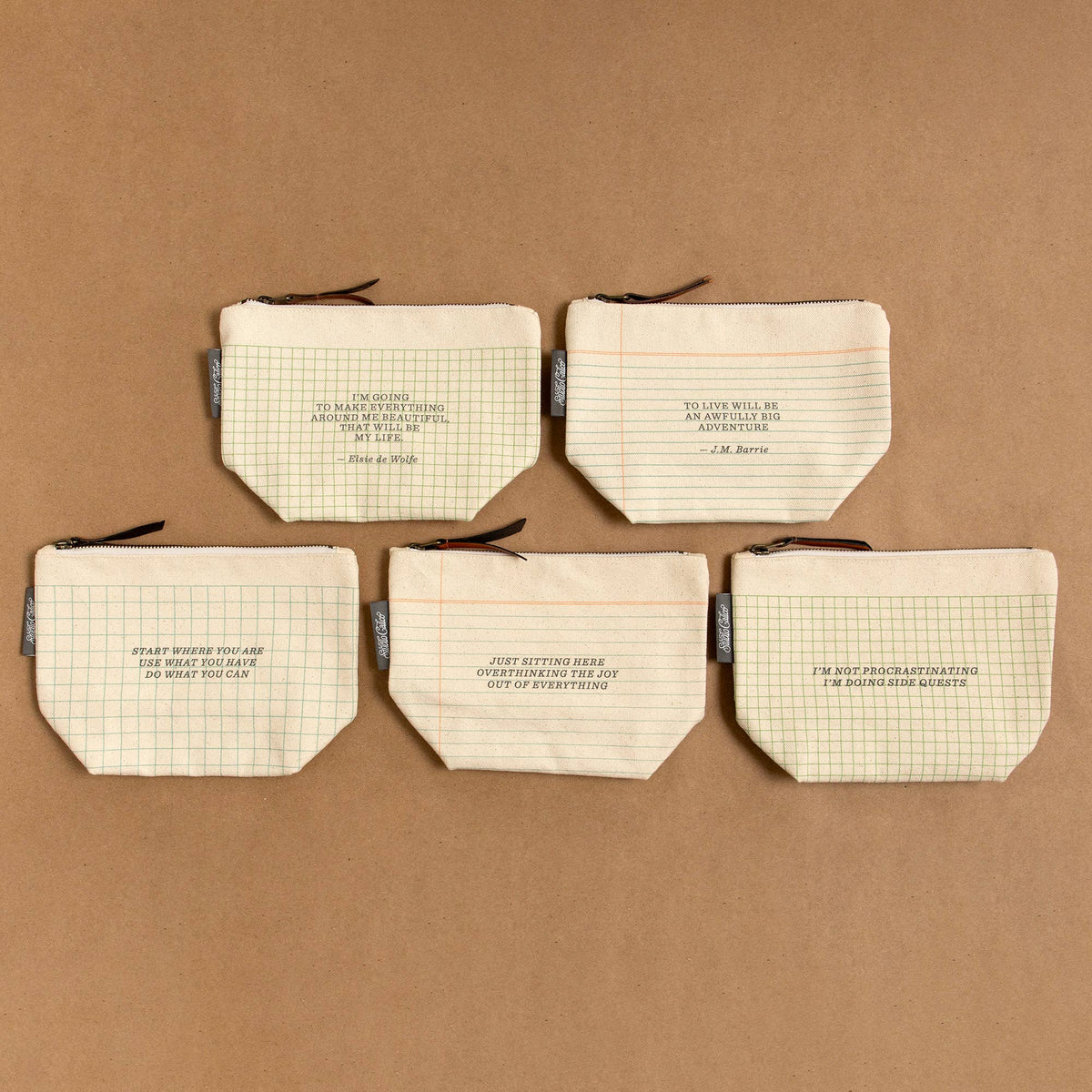 Side Quests Procrastinator Zippered Canvas Pouch