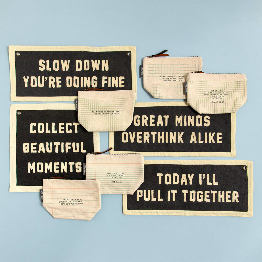 Side Quests Procrastinator Zippered Canvas Pouch