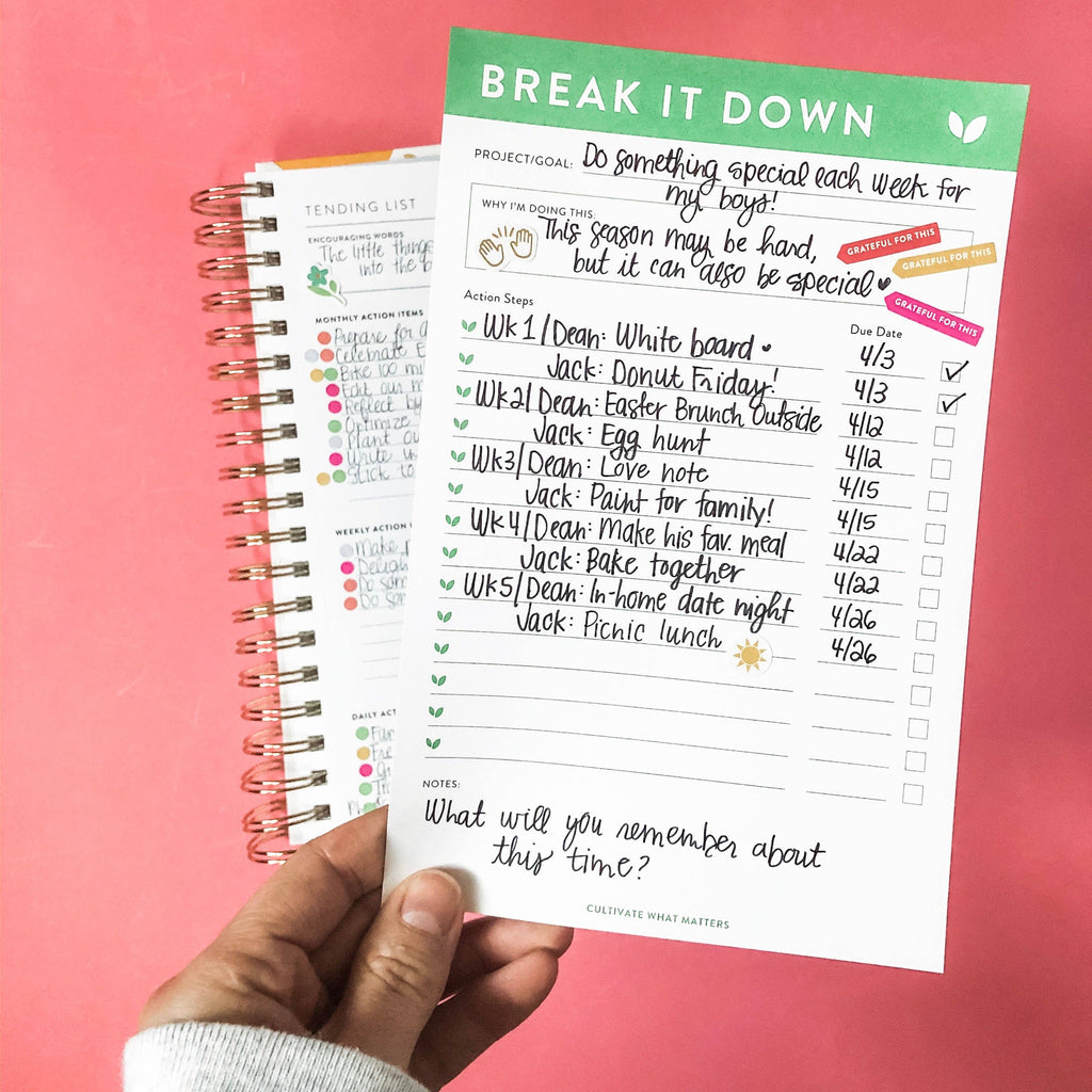 Break It Down Notepad