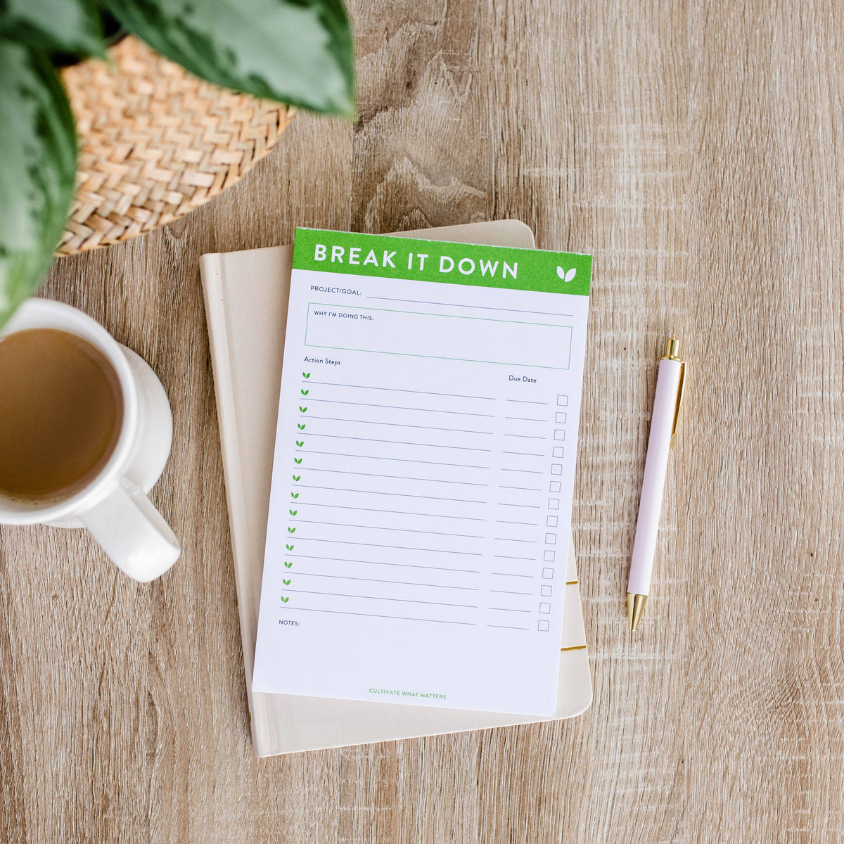Break It Down Notepad
