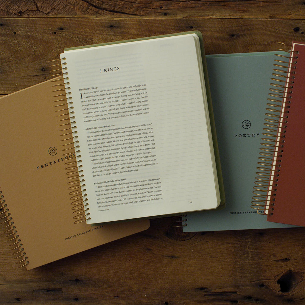 Esv Spiral-Bound Journaling Bible Five-Volume Set, Hardcover