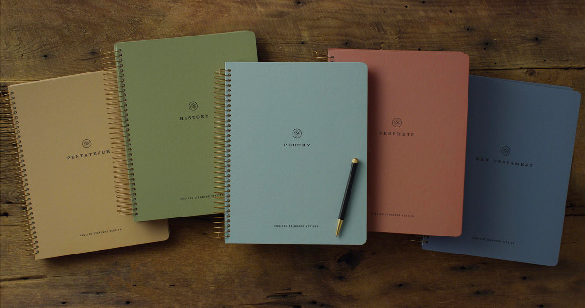 Esv Spiral-Bound Journaling Bible Five-Volume Set, Hardcover