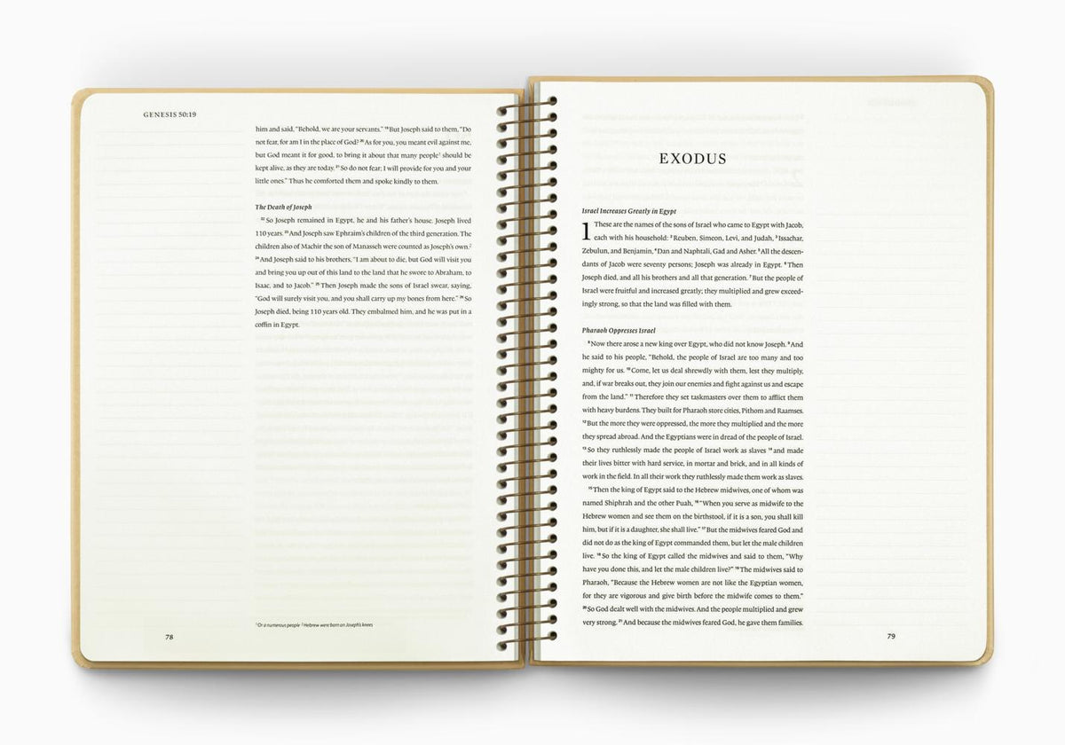 Esv Spiral-Bound Journaling, Pentateuch